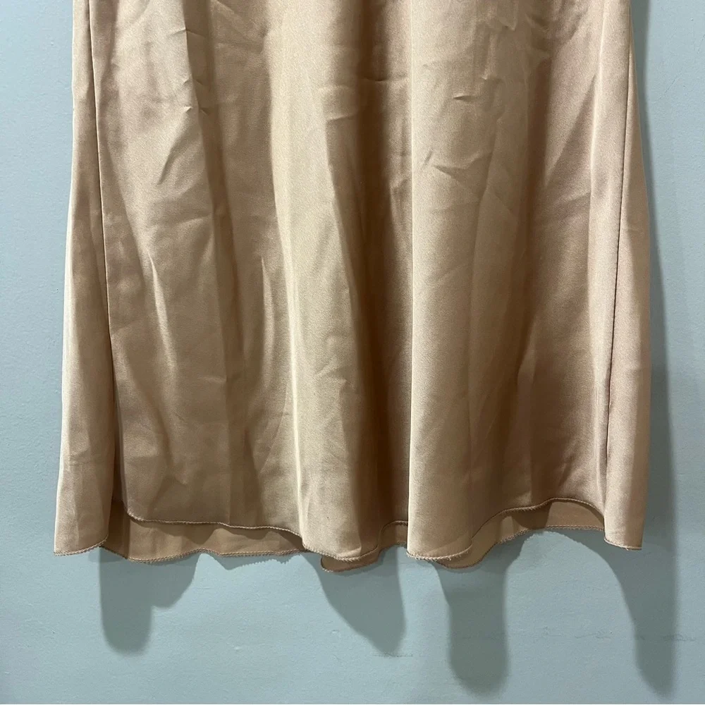 New Collection Skirt MIDI Size Medium Peach Tan Cocktail‎ Party NEW